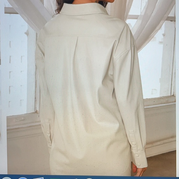 Lulus Popular Opinion Beige Leather Shacket - Picture 3 of 9